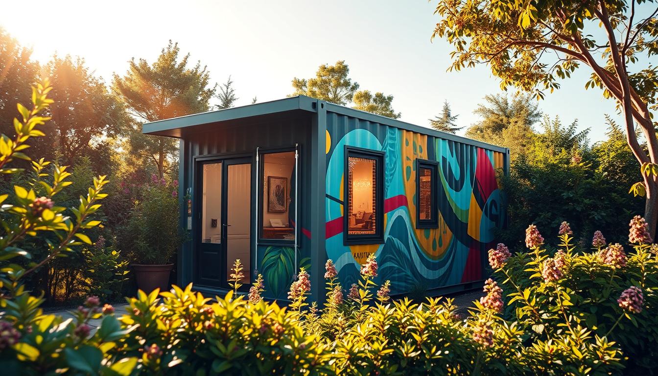 Exterior Wall Art Ideas for a Shipping Container Home