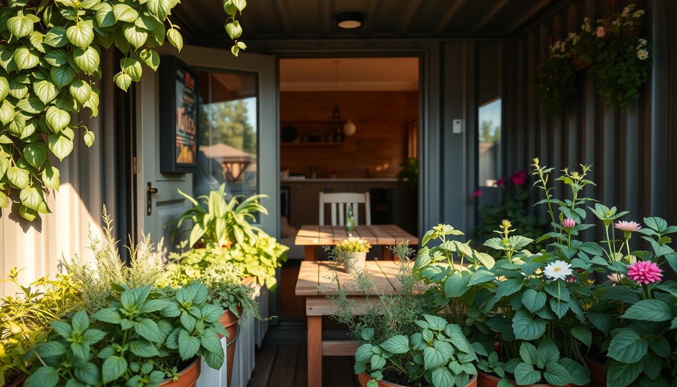 Grow Fresh Food Outside Your Shipping Container Home