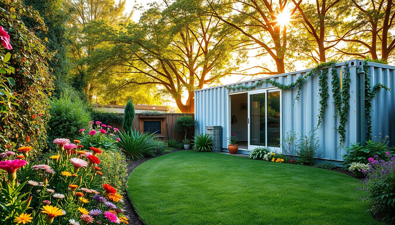 Low-Maintenance Landscaping for a Shipping Container Home