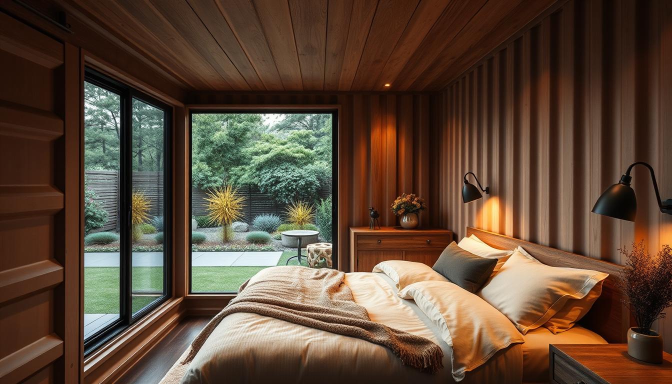 Master Bedroom Design in a Shipping Container Home