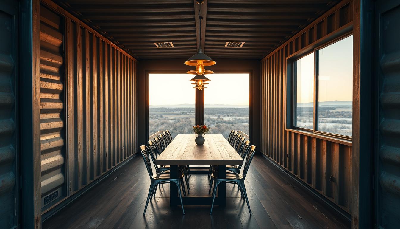 Turn a Shipping Container Into a Stylish Dining Room