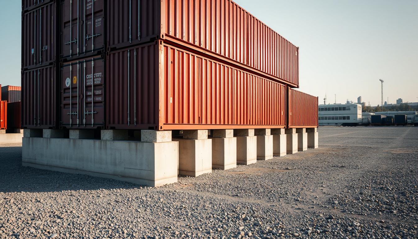 do shipping containers need a foundation