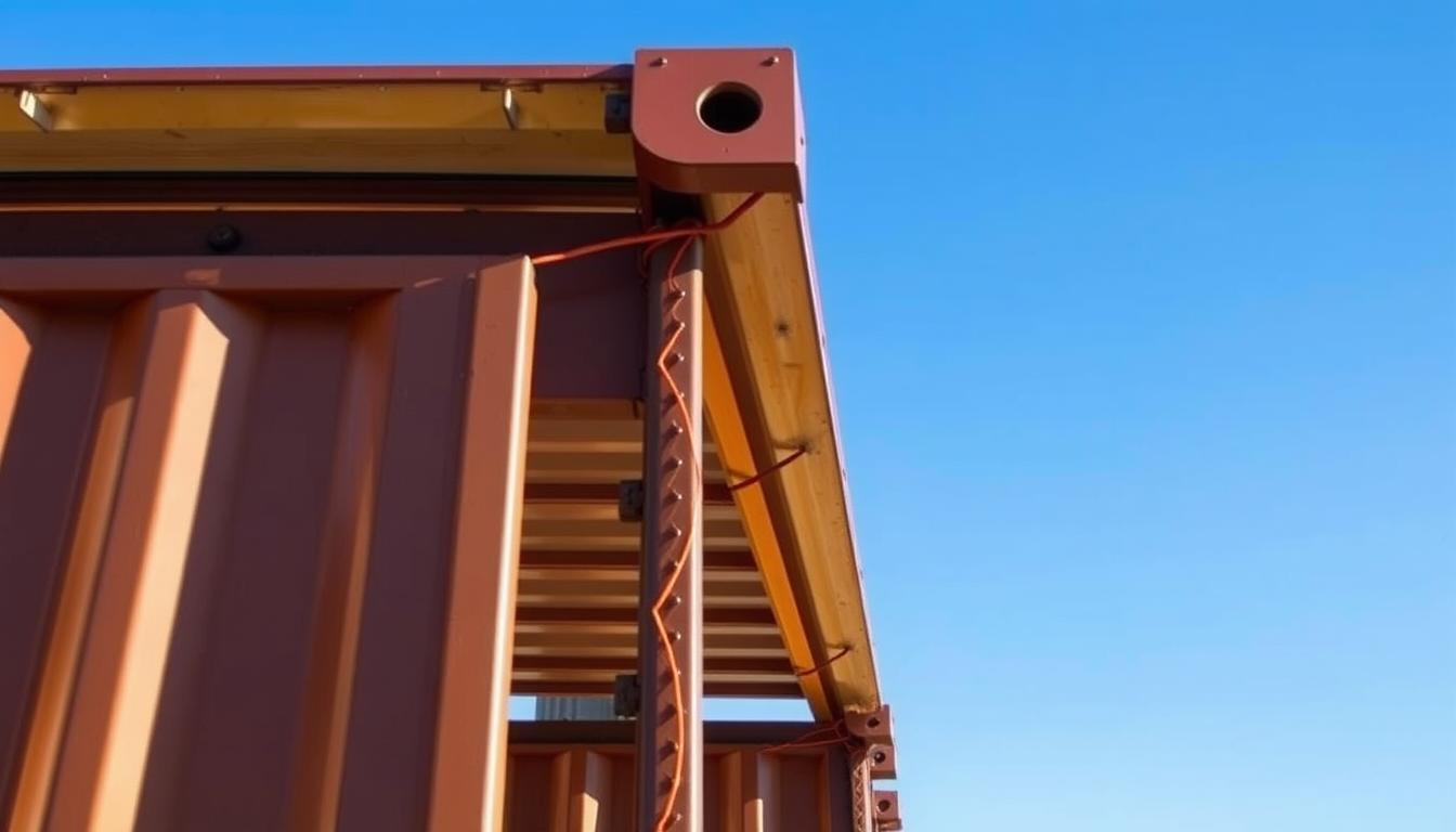 how to build a roof on a shipping container
