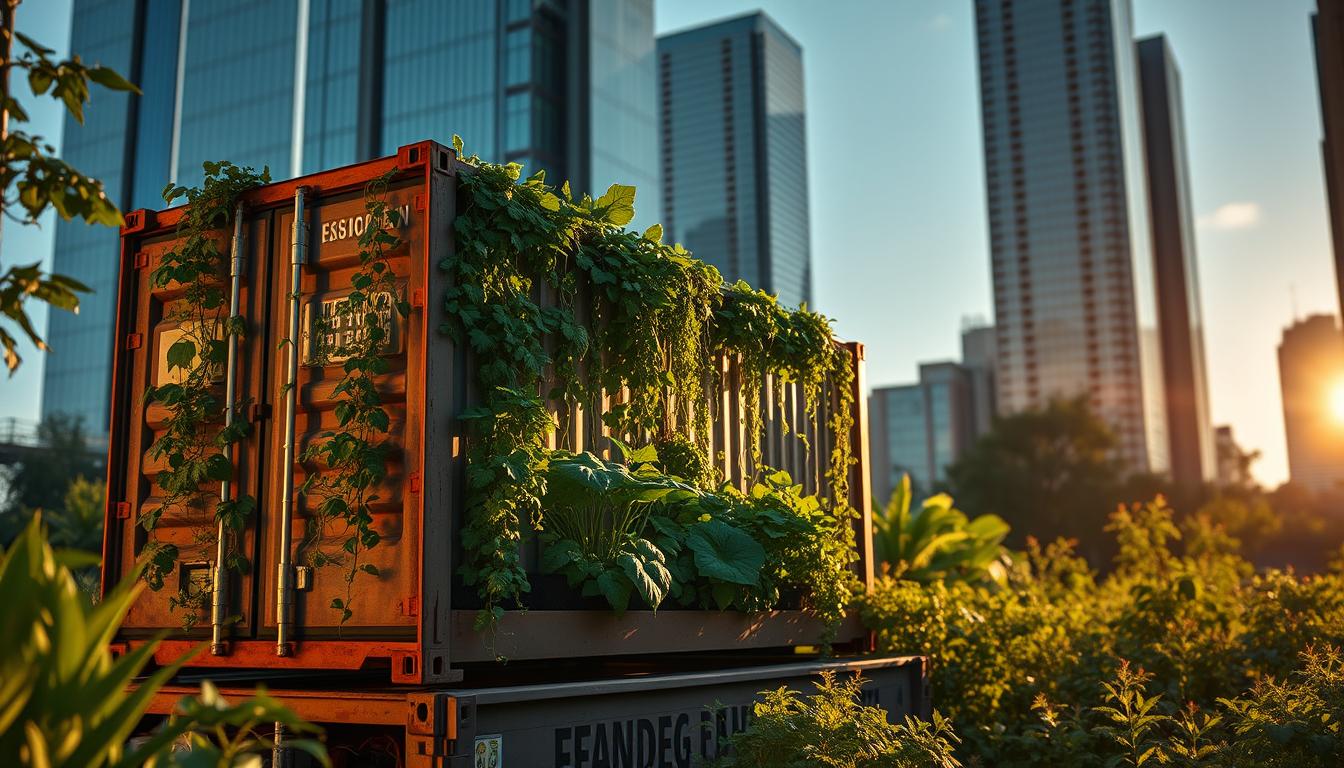 how to build a shipping container garden