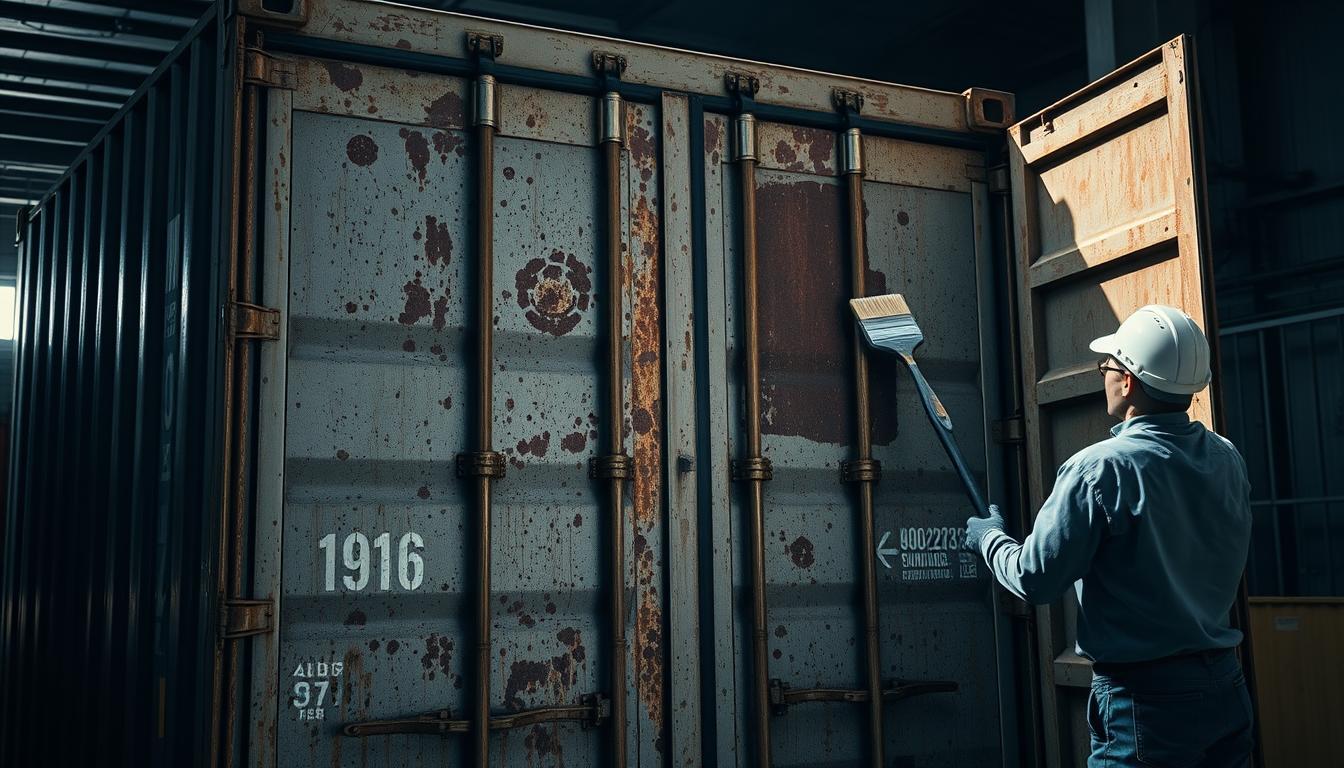 how to keep a shipping container from rusting