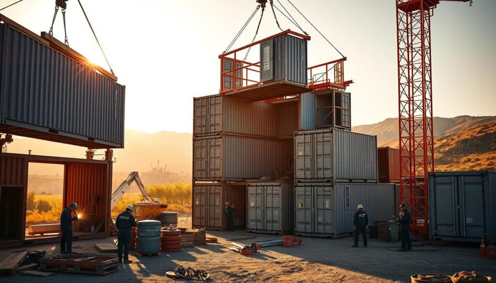luxury shipping container home construction process