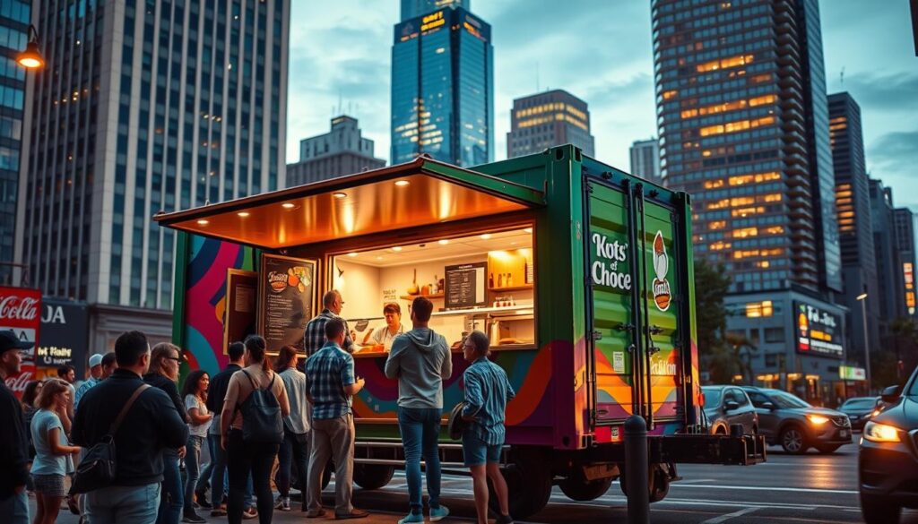 shipping container food truck