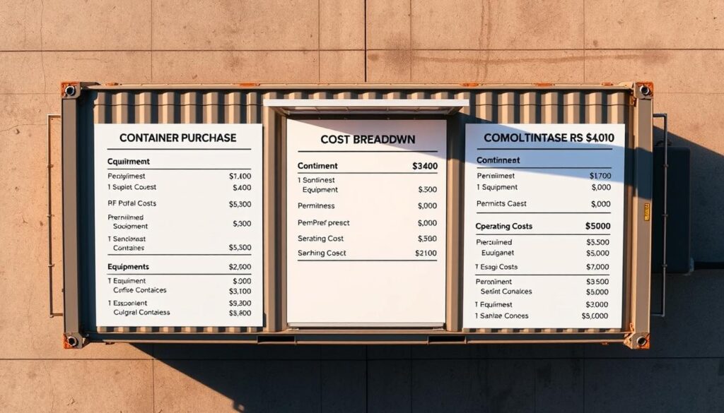 shipping container food truck costs
