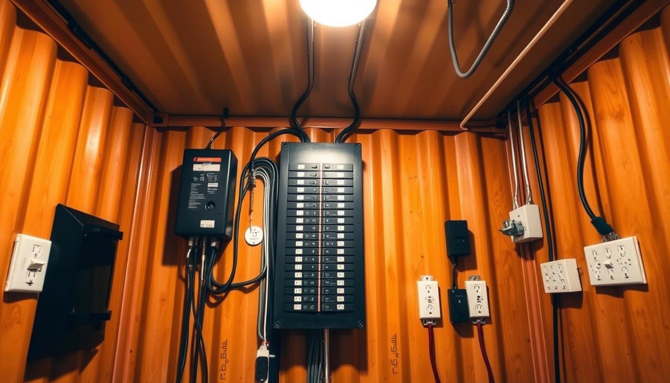 shipping container home electrical wiring